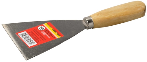 Шпатель лопатка  80мм ТЕВТОН (деревянная ручка)