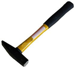 Молоток слесарный   500 г квадратный боек с фибергласовой ручкой "АвтоДело"