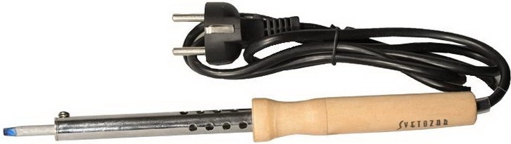 Паяльник электрический 100Вт 220В СВЕТОЗАР деревянная ручка (SV-55310-100)
