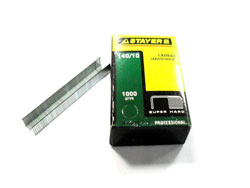 Скобы для степлера  6мм (1000шт.) STAYER "PROFI" (тип 140, закаленные, зеленые) 31610-06