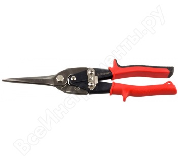 Ножницы для резки металла 300мм  ЗУБР "МАСТЕР" (рычажные, прямые, двухкомпонентная ручка) 23123